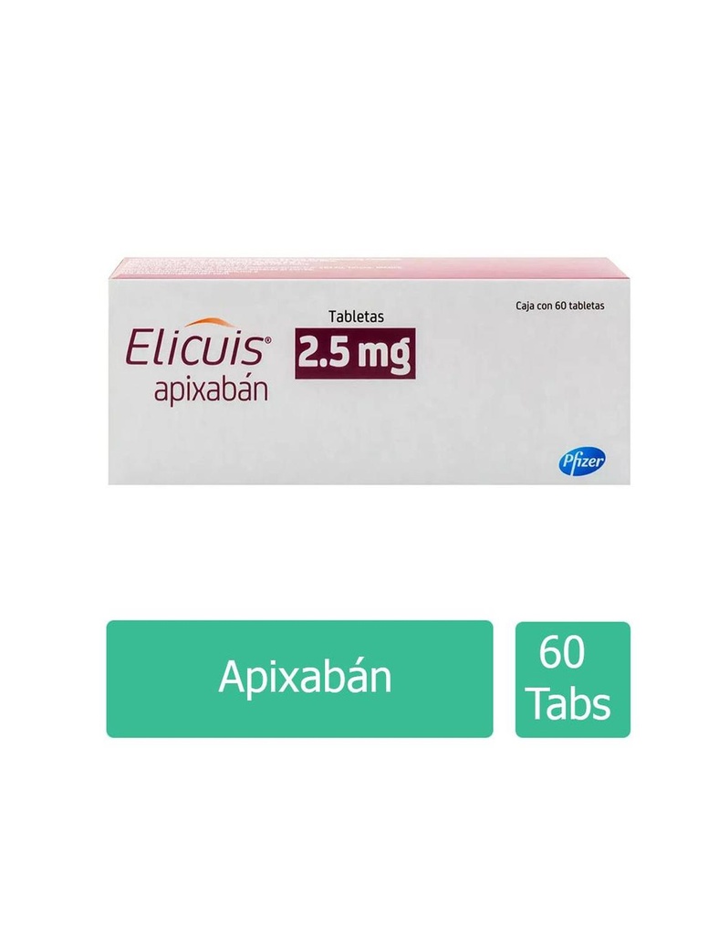 Elicuis 2.5 Mg Caja Con 60 Tabletas - Rx