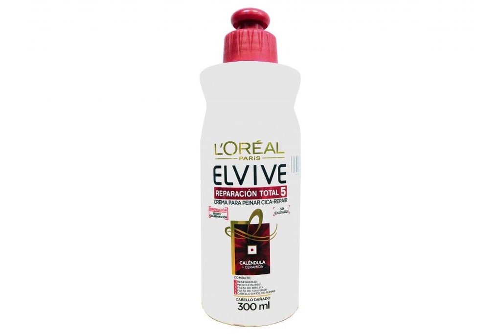 Crema Para Peinar L'Oréal Paris Elvive Reparación Total 5 300 Ml 