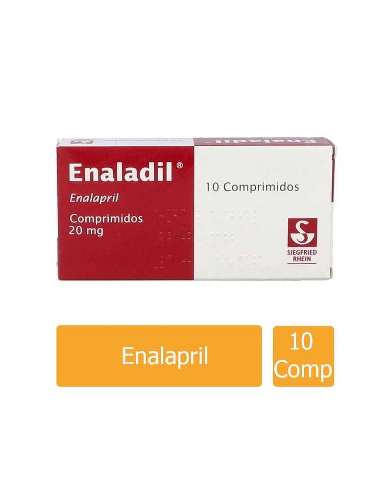 Enaladil 20 Mg 10 Comprimidos 