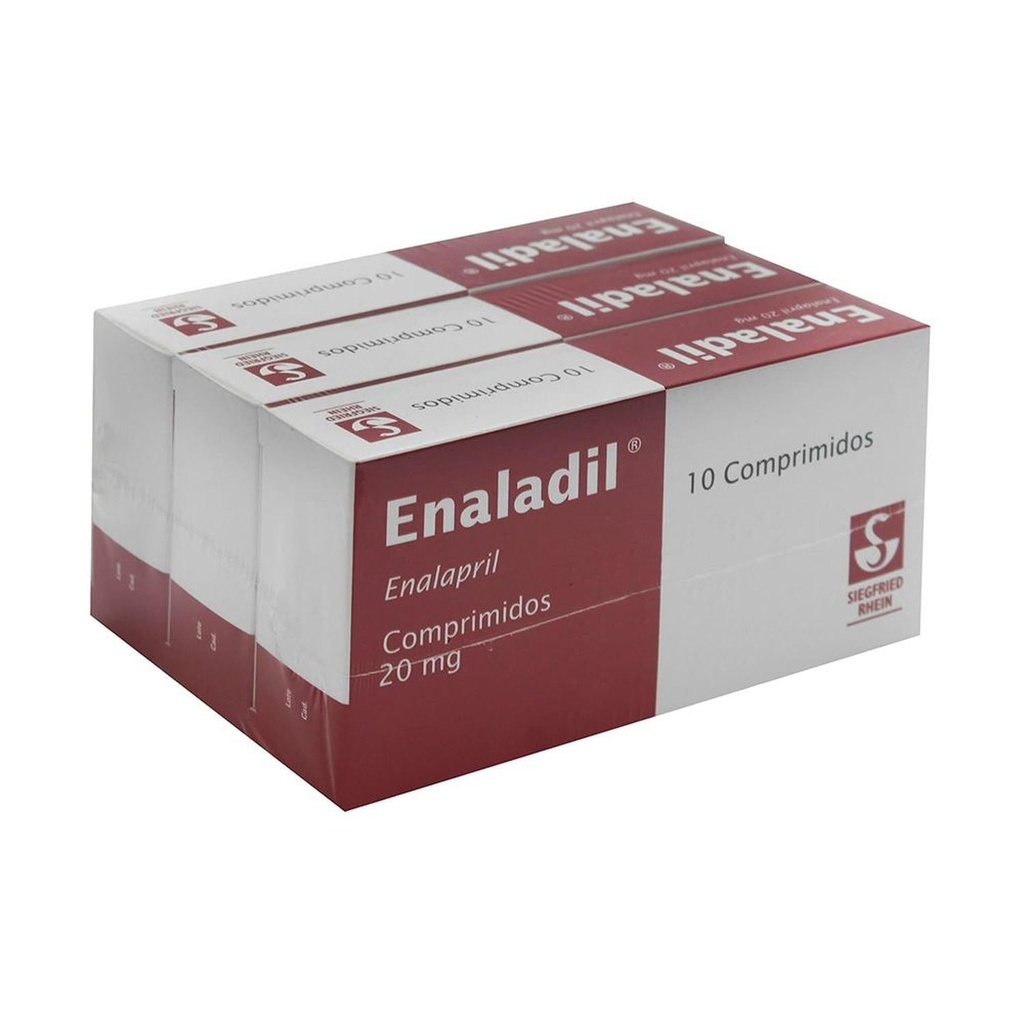 Enaladil 20 Mg 10 Comprimidos 3 Cajas 