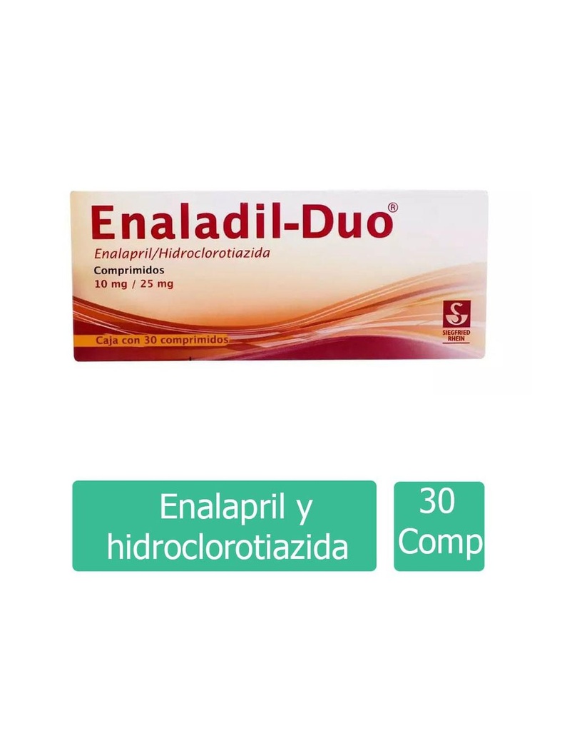 Enaladil-Duo 10/25 Mg 30 Comprimidos 