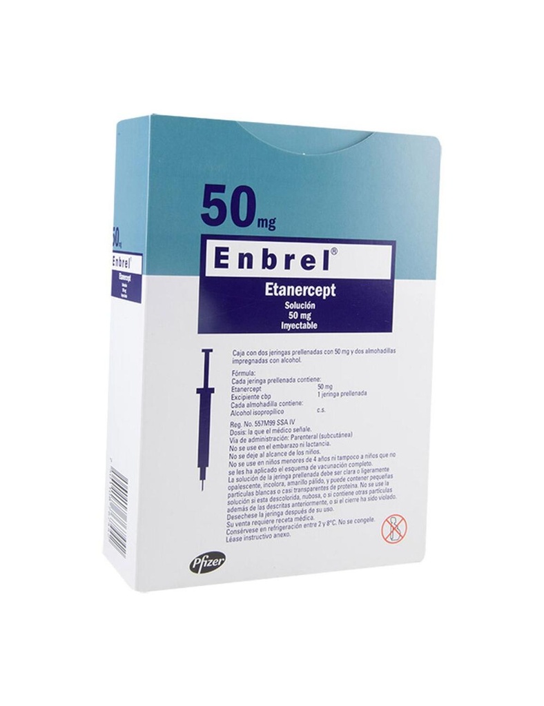 Enbrel 50 Mg 2 Jeringas Prellenadas 1 Ml 