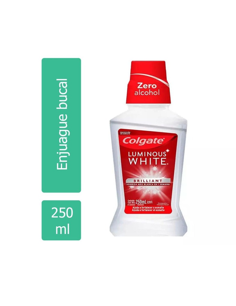 Enjuague Bucal Colgate Luminous White 250 Ml 