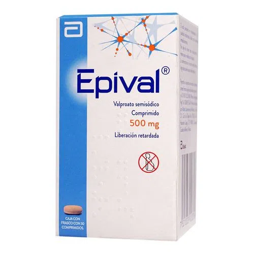 Epival 500 Mg 30 Comprimidos 
