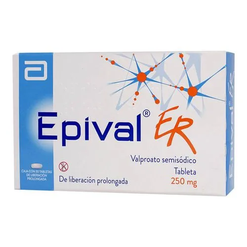 Epival Er 250 Mg Liberación Prolongada 30 Tabletas 