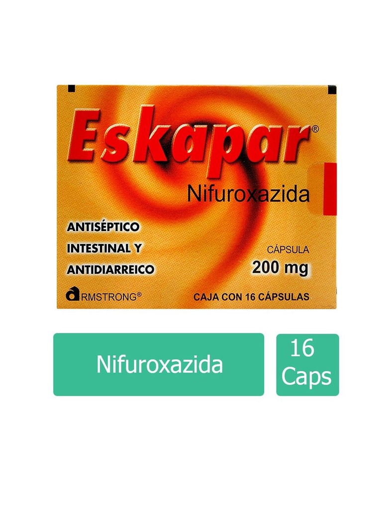 Eskapar 200 Mg 16 Cápsulas 