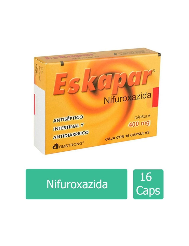 Eskapar 400 Mg 16 Cápsulas 