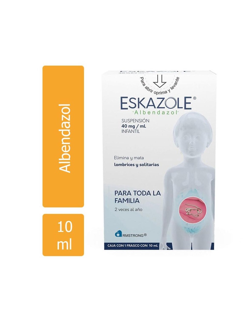 [7501089801432] Eskazole 400 Mg Suspensión Infantil 10 Ml 