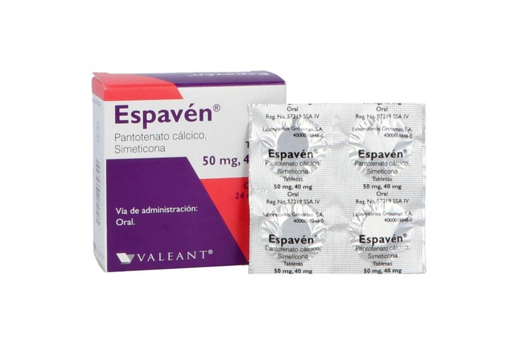 [7501122962700] Espavén 40/50 Mg 24 Tabletas 