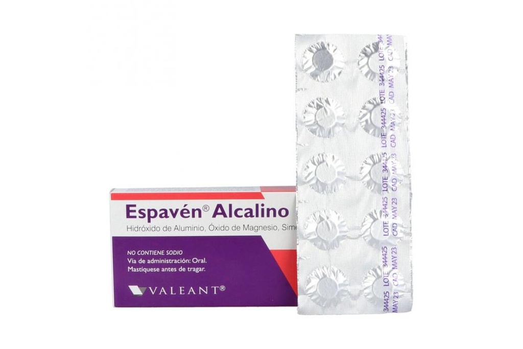 Espaven Alcalino 300 Mg 50 Tabletas 