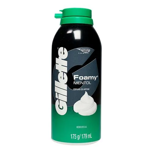 Crema Afeitar Gillette Foamy Mentol 179 Ml 