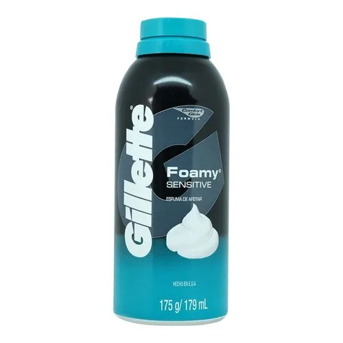Crema Afeitar Gillette Foamy Piel Sensible 179 Ml 