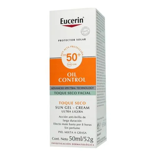 Bloqueador Eucerin Facial Oil Control Fps50 50 Ml 
