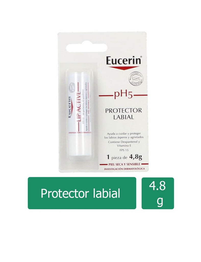 Pomada Labial Eucerin Phs Piel Sensible 4.8 G 