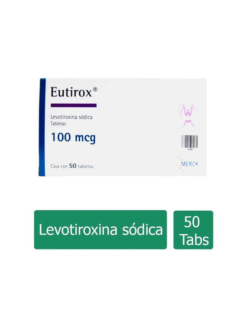 Eutirox 100 Mcg 50 Tabletas 