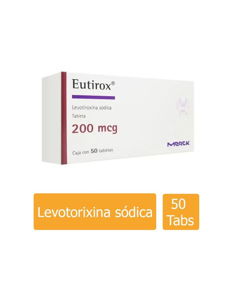 Eutirox 200 Mcg 50 Tabletas 