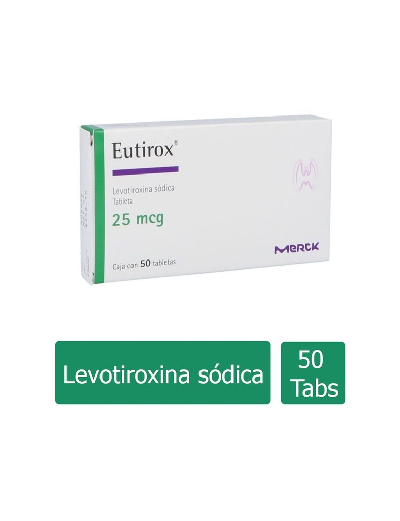 [7501298234809] Eutirox 25 Mcg 50 Tabletas 