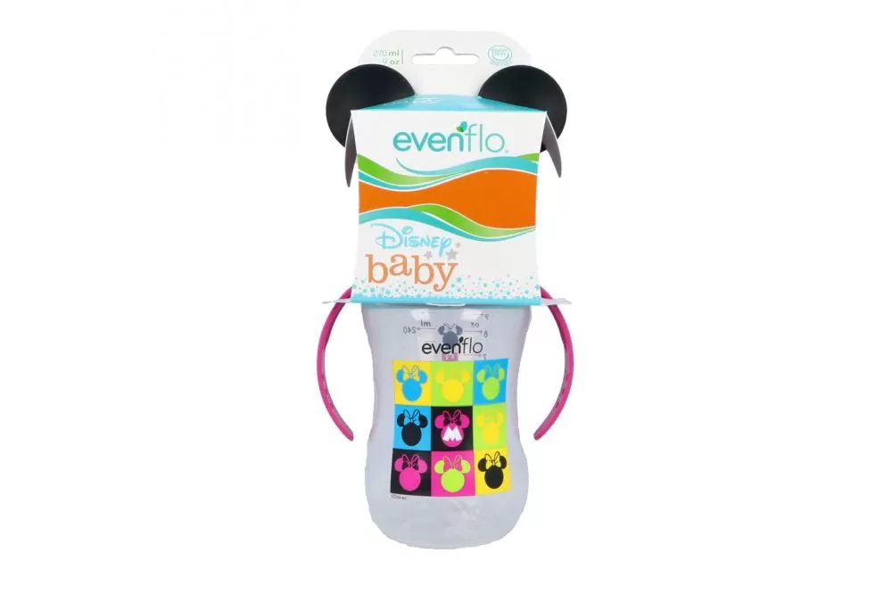 Biberón Disney Evenflo Cuello Ancho 3 en 1 