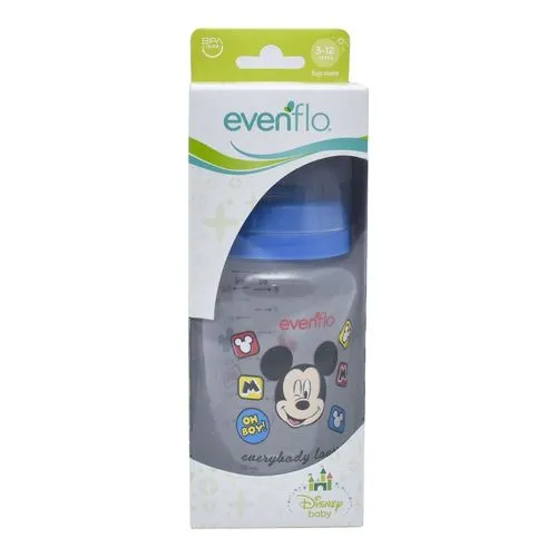 Evenflo Biberón Disney Cuello Ancho 9Oz.