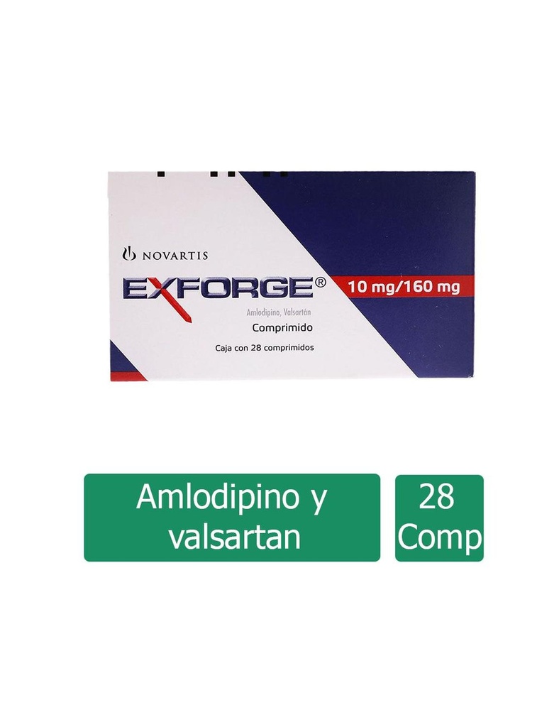 Exforge 10/160 Mg 28 Comprimidos 