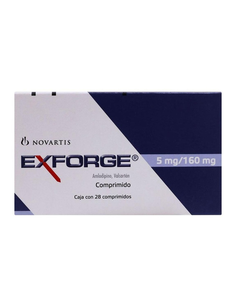 Exforge 5/160 Mg 28 Comprimidos 