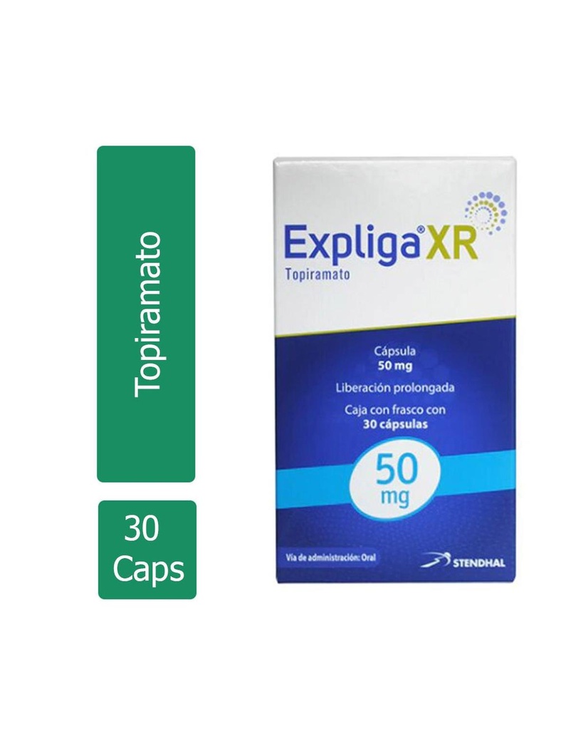 Expliga Xr Liberación Prolongada 50 Mg 30 Cápsulas 