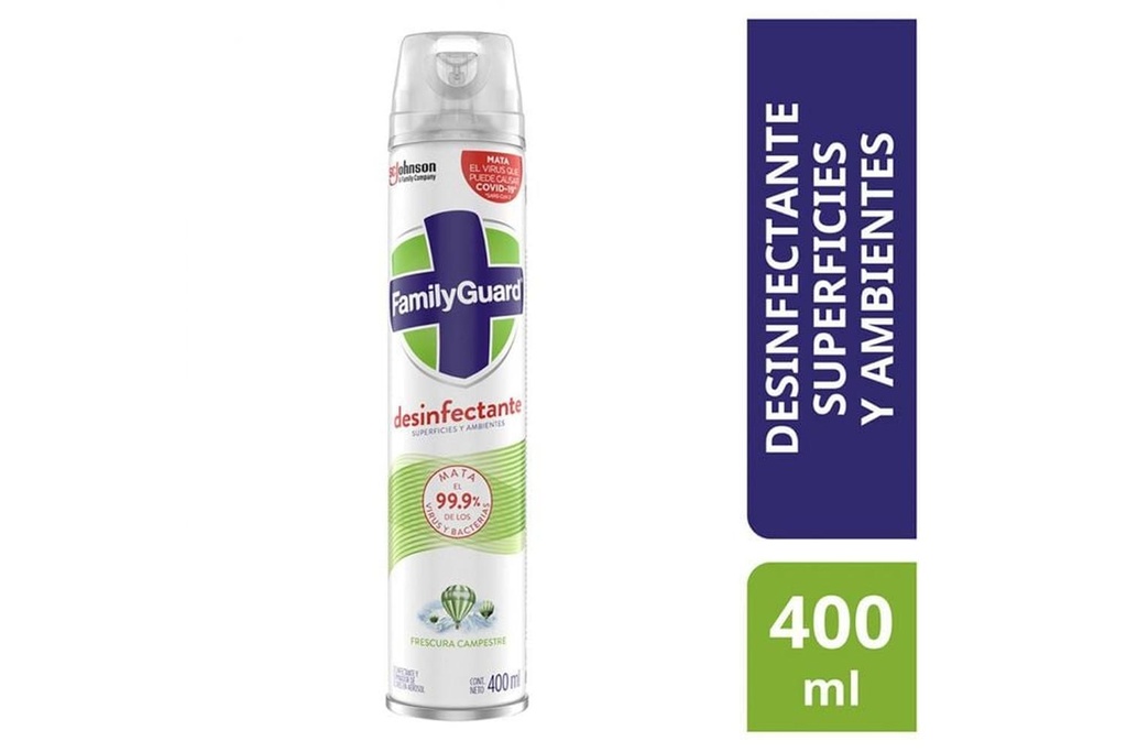 Desinfectante Family Guard Frescura Campestre Aerosol 400 Ml 