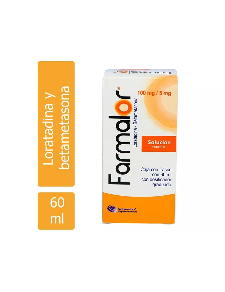 [7502213040031] Farmalor Loratadina/Betametasona 100/5 Mg Frasco 60 Ml Genérico Farm Hispa 