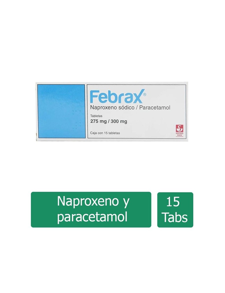 Febrax 300 Mg 15 Tabletas 