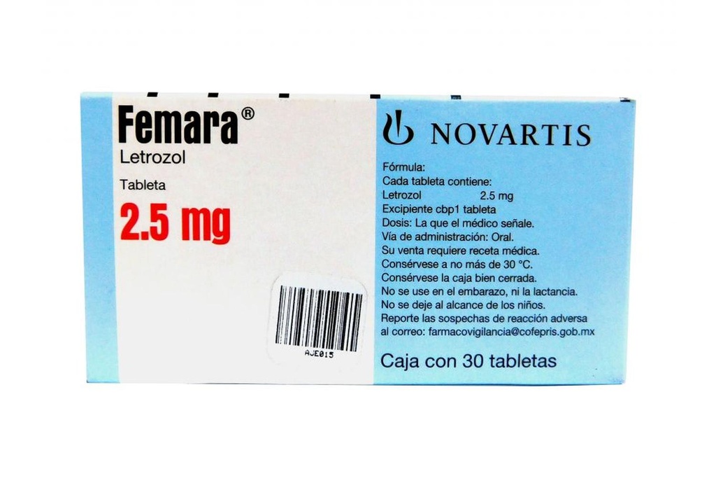 Femara 2.5 Mg 30 Grageas 