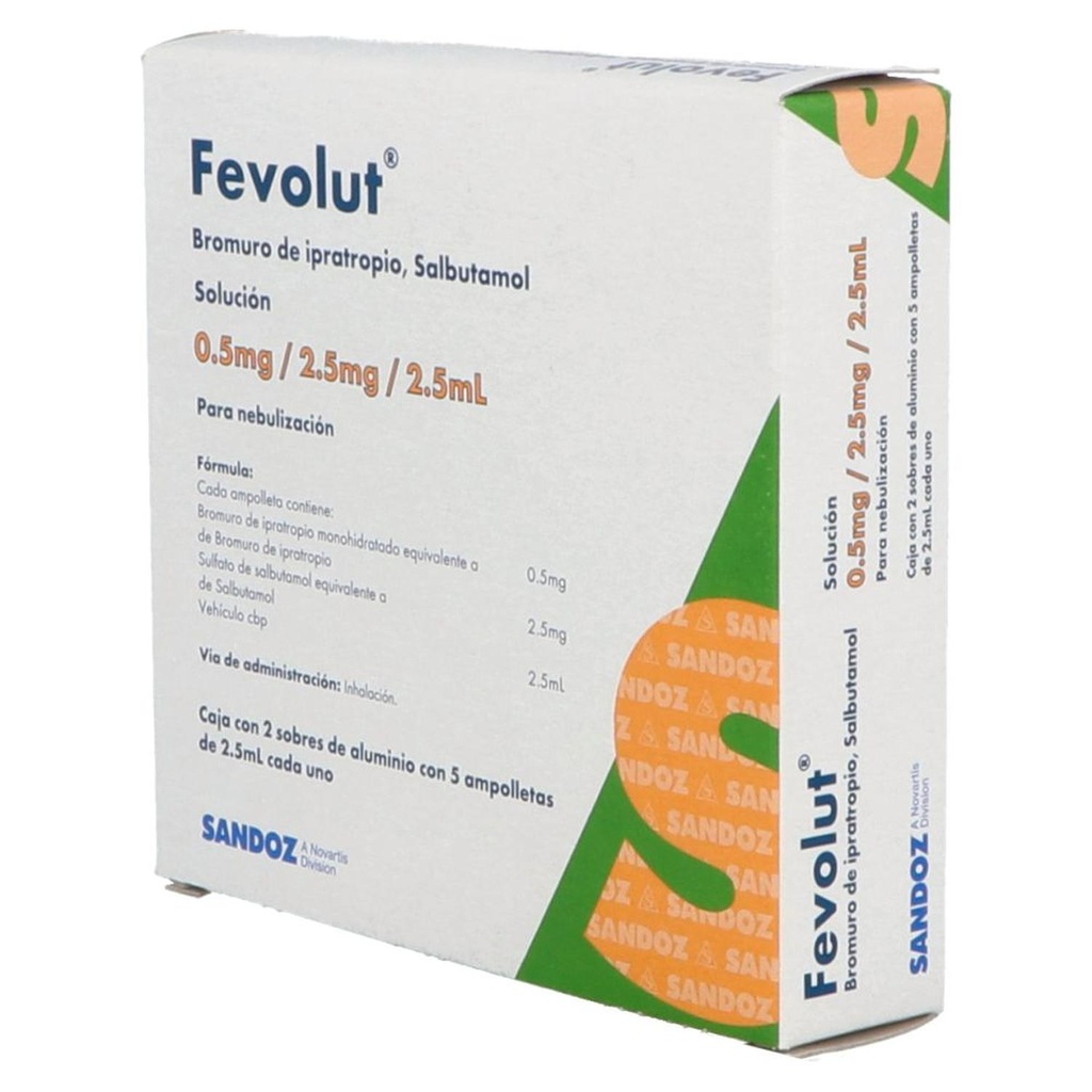 [7502216935143] Fevolut 0.5/2.5 Mgl 2 Sobres 5 Ampolletas 2.5 Ml 
