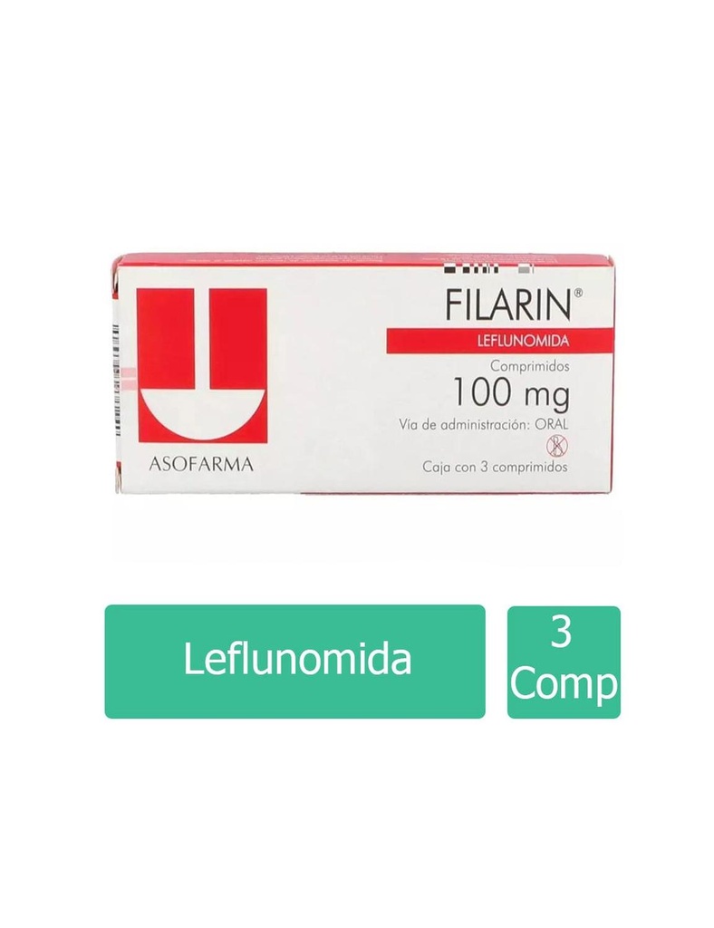 Filarin 100 Mg 3 Comprimidos 
