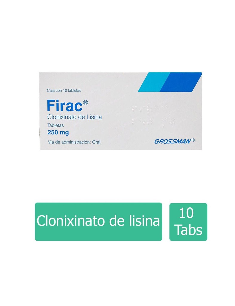 Firac 250 Mg 10 Tabletas 