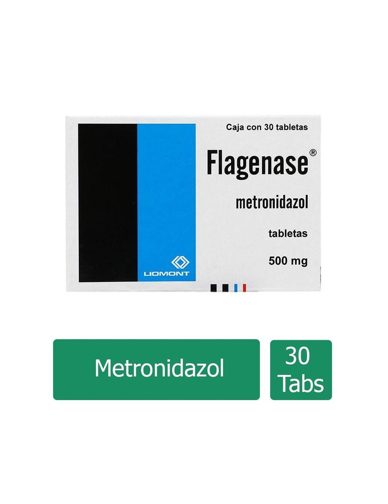 Flagenase 500 Mg 30 Tabletas 