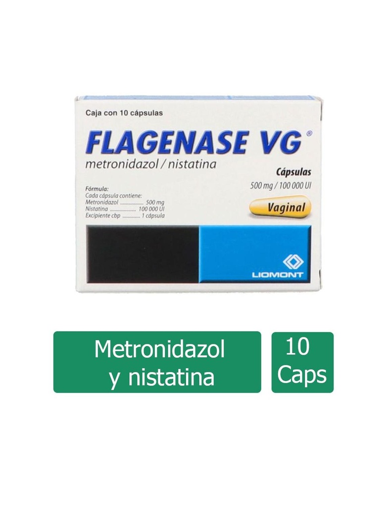 Flagenase Vg 500 Mg/ 100000 Ui 10 Cápsulas 