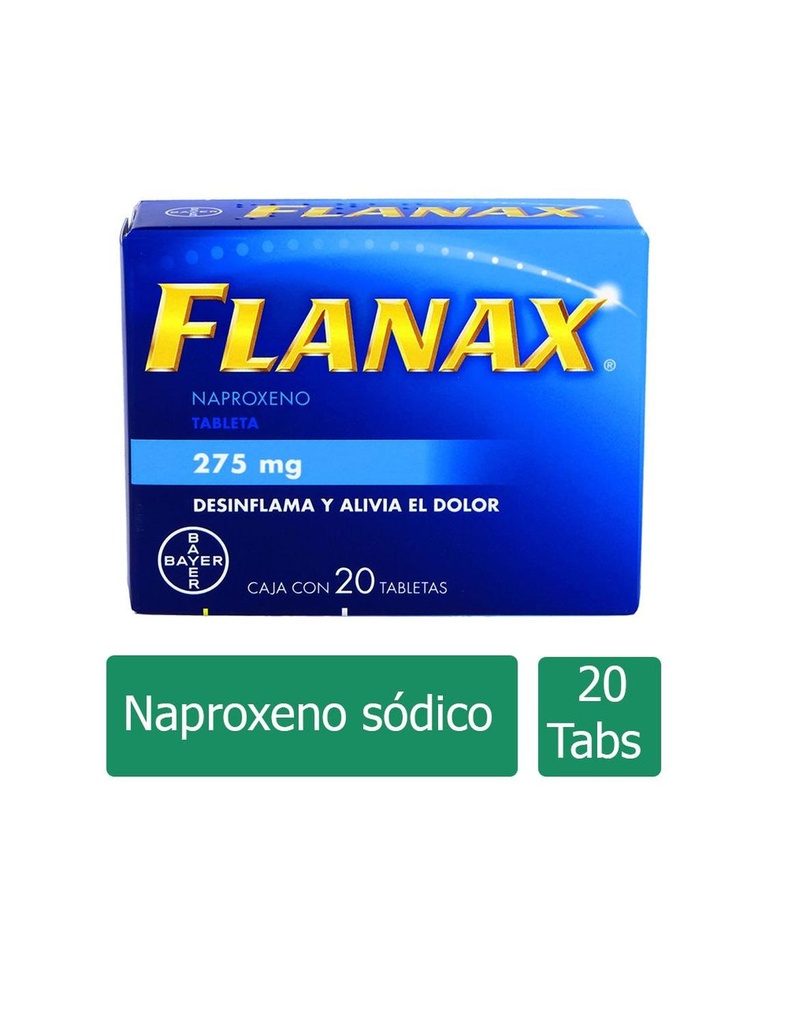 Flanax 275 Mg 20 Tabletas 