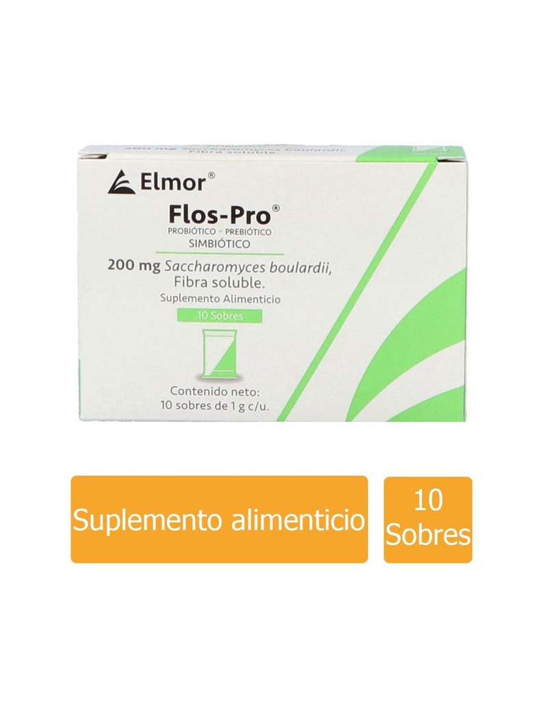 Flos Pro Suplemento Alimenticio Fibra 10 Sobre 