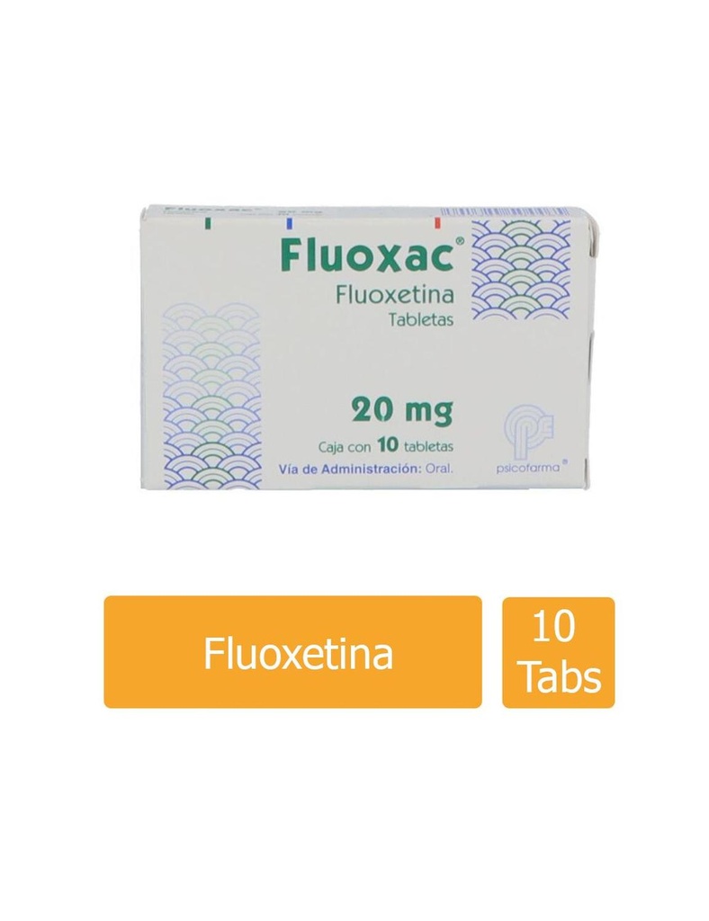 Fluoxac 20 Mg 10 Tabletas fluoxetina