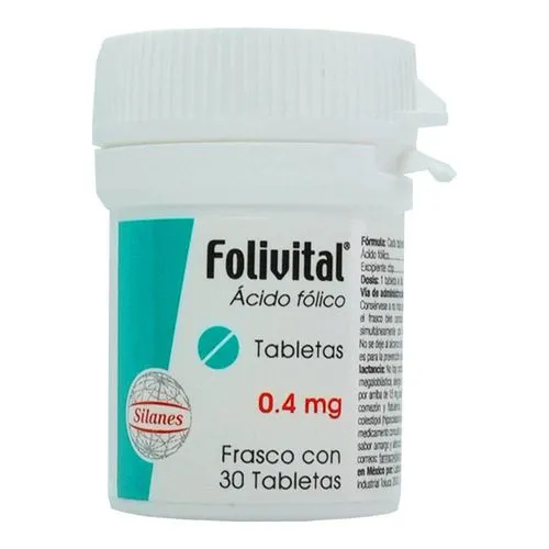 Folivital 0.4 Mg Blister 30 Tabletas 