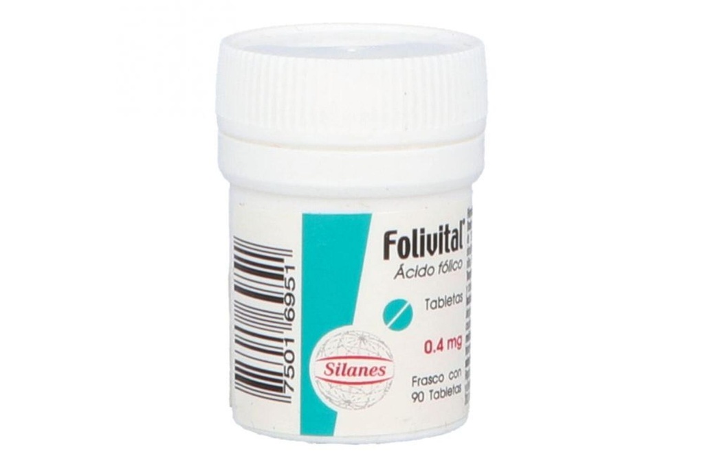 Folivital 400 Mcg 90 Tabletas 
