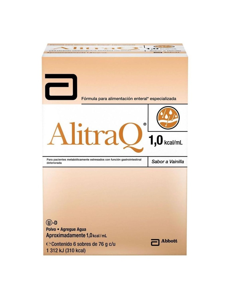 Frm-Alitraq 76 G Caja Con 6 Sobres Sabor Vainilla