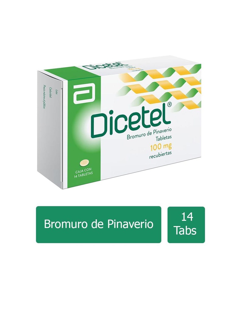 [7501033957567] Dicetel 100 Mg 14 Tabletas 