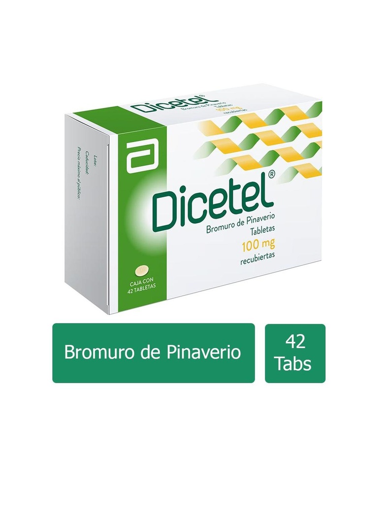 [7501033957581] Dicetel 100 Mg 42 Tabletas 