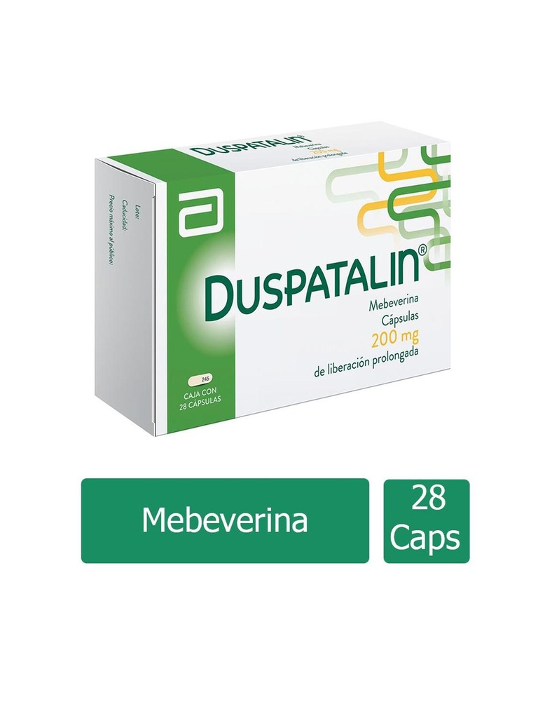 Duspatalin 200 Mg Liberación Prolongada 28 Cápsulas 