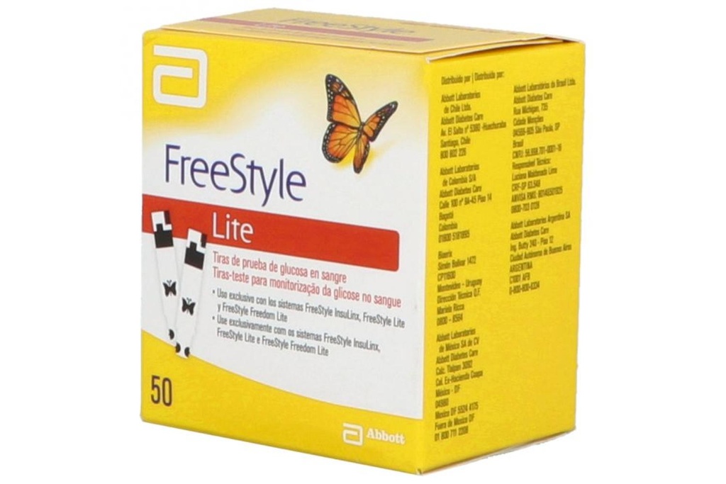 Free Style Lite Mini Tiras 50 Piezas 
