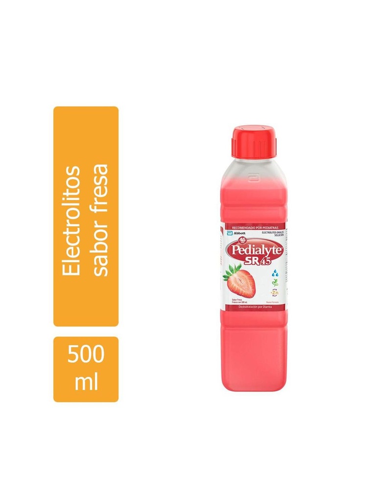 Frm-Pedialyte Sr 45 Sabor Fresa Frasco Con 500 Ml