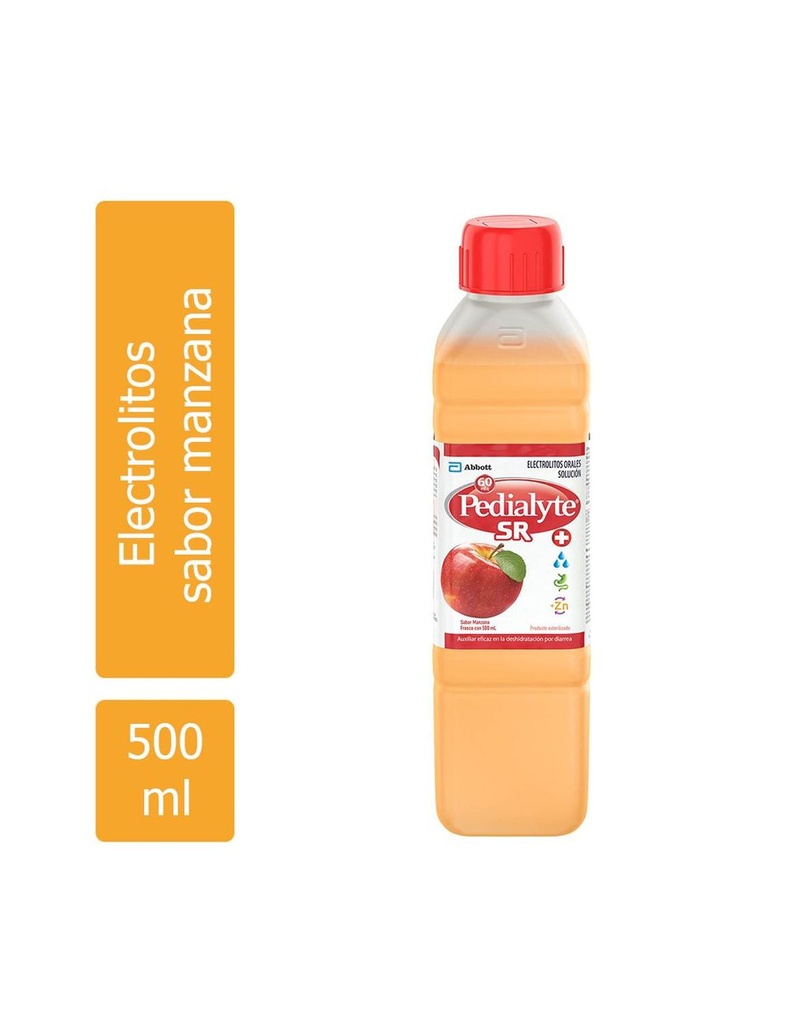 Frm-Pedialyte Sr 60 Sabor Manzana Frasco Con 500 Ml