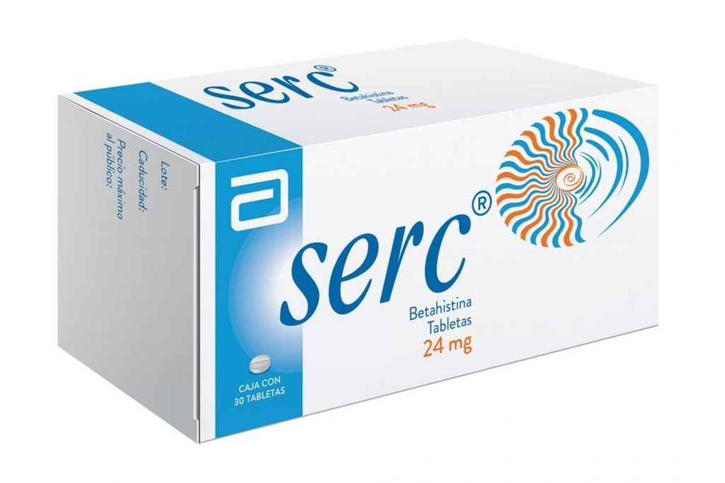 Serc 24 Mg 30 Tabletas 