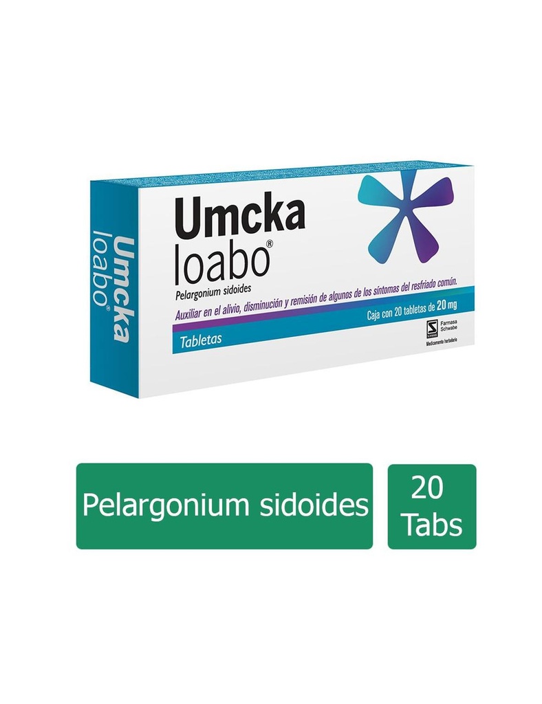 [7501168870816] Umckaloabo 20 Mg 20 Grageas 
