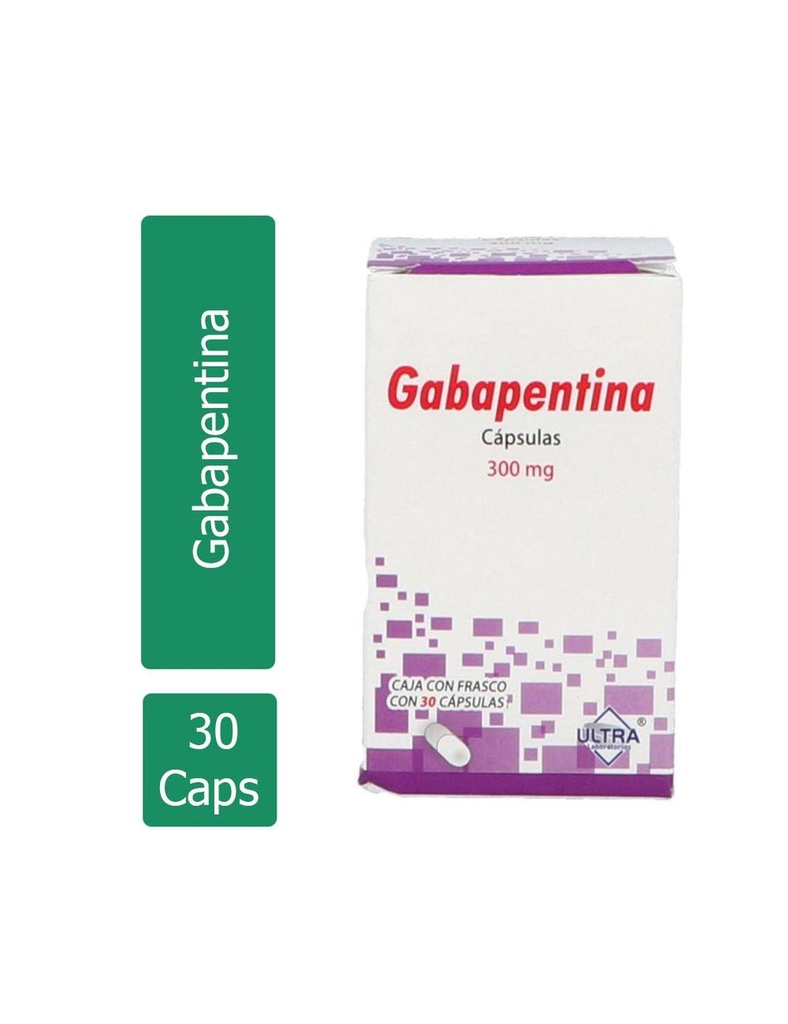 Gabapentina 300 Mg Caja Con 30 Cápsulas.